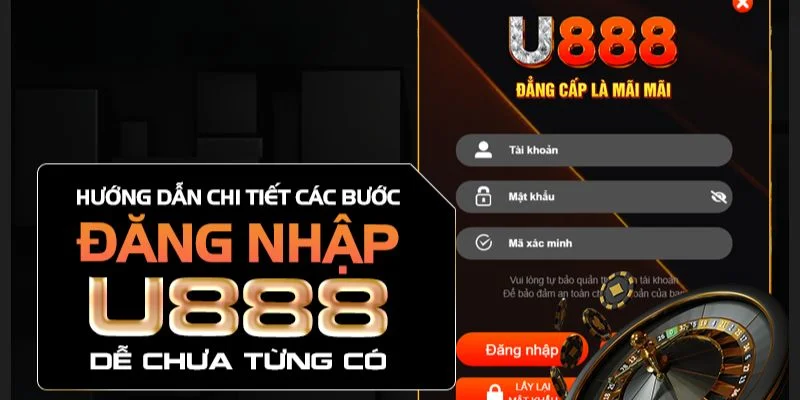 Hướng dẫn đăng nhập U888 bạn cần phải thực hiện 