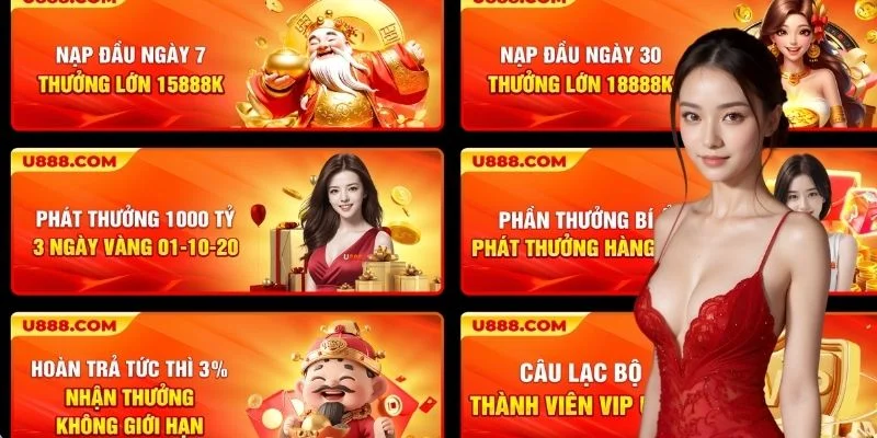Khuyến mãi chào mừng sinh nhật U888 thu hút hàng triệu hội viên