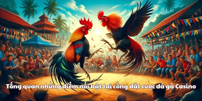 Tổng quan những điểm nổi bật tại cổng đặt cược đá gà Casino